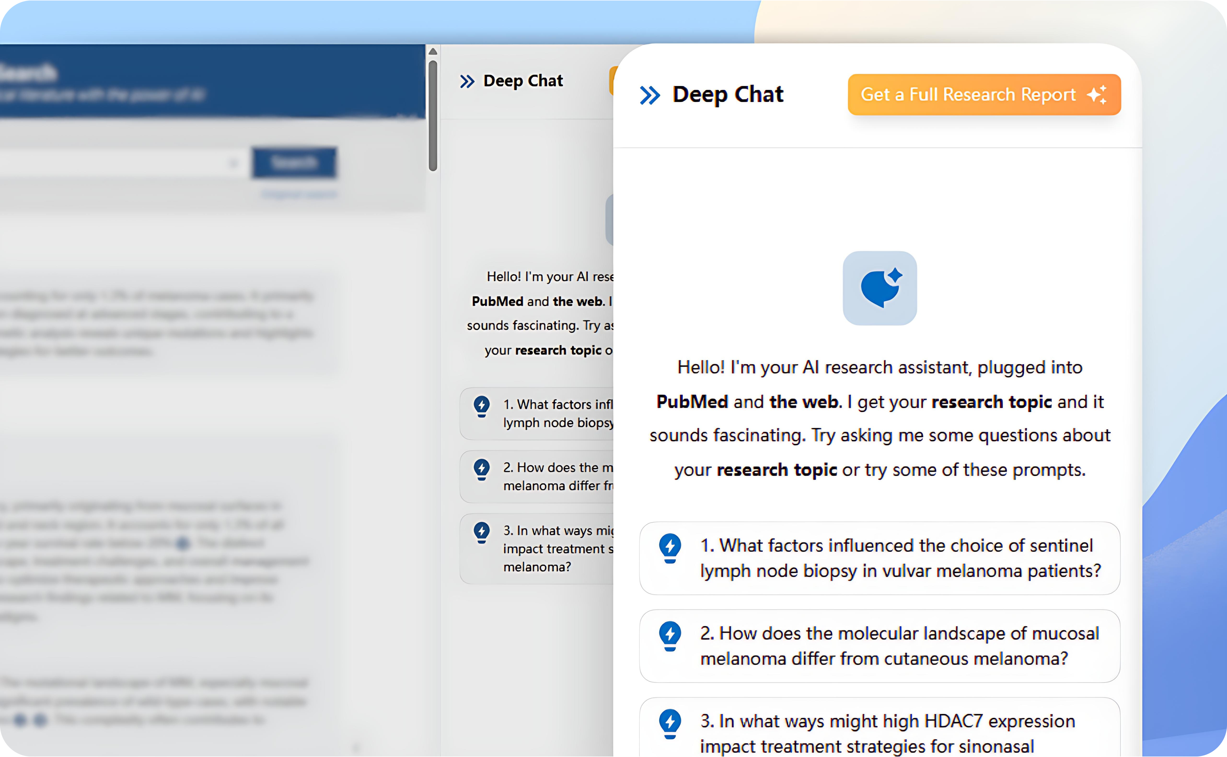 Deep Chat – Key Topic Generator